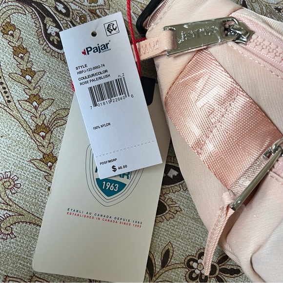 PAJAR CANADA 1963-Pink Double Pockets Release Buckle Adjustable Strap Fanny Pack - Picture 3 of 6